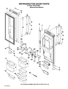 04 - Refrigerator Door Parts parts for Kitchenaid Refrigerator KFIS27CXMS4 from AppliancePartsPros.com