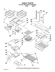 06 - Shelf Parts parts for Kitchenaid Refrigerator KFCS22EVBL3 from AppliancePartsPros.com