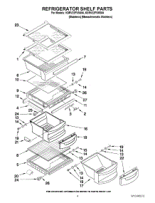 03 - Refrigerator Shelf Parts parts for Kitchenaid Refrigerator KSRV22FVSS04 from AppliancePartsPros.com