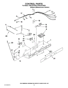 12 - Control Parts parts for Kitchenaid Refrigerator KSRV22FVSS04 from AppliancePartsPros.com