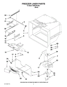 03 - Freezer Liner Parts parts for Kitchenaid Refrigerator KBRS20EVBL4 from AppliancePartsPros.com
