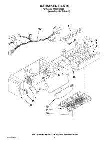 05 - Icemaker Parts parts for Kitchenaid Refrigerator KFIS20XVMS8 from AppliancePartsPros.com
