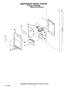 08 - Dispenser Front Parts parts for Kitchenaid Refrigerator KFIS20XVMS8 from AppliancePartsPros.com