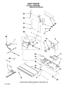 10 - Unit Parts parts for Kitchenaid Refrigerator KFIS20XVMS8 from AppliancePartsPros.com