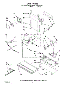 05 - Unit Parts parts for Kitchenaid Refrigerator KBFS22EWBL3 from AppliancePartsPros.com