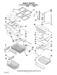 06 - Shelf Parts parts for Kitchenaid Refrigerator KBFS22EWBL3 from AppliancePartsPros.com