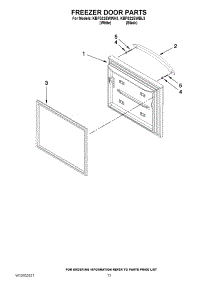 07 - Freezer Door Parts parts for Kitchenaid Refrigerator KBFS22EWBL3 from AppliancePartsPros.com