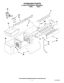 08 - Icemaker Parts parts for Kitchenaid Refrigerator KBFS22EWBL3 from AppliancePartsPros.com