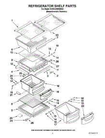 03 - Refrigerator Shelf Parts parts for Kitchenaid Refrigerator KSRS22MWMS02 from AppliancePartsPros.com