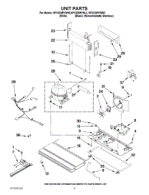 09 - Unit Parts parts for Kitchenaid Refrigerator KFXS25RYWH2 from AppliancePartsPros.com