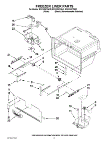 06 - Freezer Liner Parts parts for Kitchenaid Refrigerator KFXS25RYBL2 from AppliancePartsPros.com