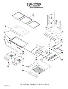 03 - Shelf Parts parts for Kitchenaid Refrigerator KFIS20XVMS7 from AppliancePartsPros.com