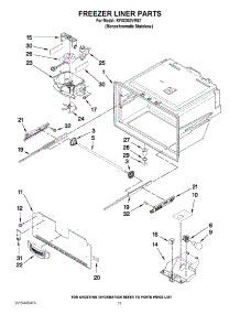 06 - Freezer Liner Parts parts for Kitchenaid Refrigerator KFIS20XVMS7 from AppliancePartsPros.com