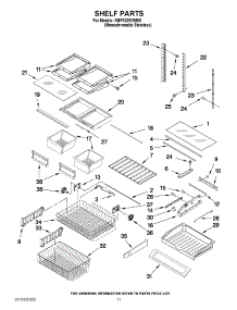 06 - Shelf Parts parts for Kitchenaid Refrigerator KBFS20EVMS8 from AppliancePartsPros.com