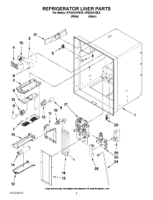 02 - Refrigerator Liner Parts parts for Kitchenaid Refrigerator KFIS20XVBL5 from AppliancePartsPros.com
