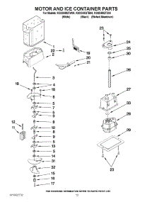 09 - Motor And Ice Container Parts parts for Kitchenaid Refrigerator KSSS48QTX04 from AppliancePartsPros.com
