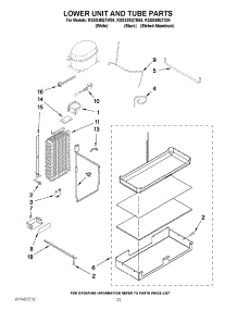 14 - Lower Unit And Tube Parts parts for Kitchenaid Refrigerator KSSS48QTX04 from AppliancePartsPros.com