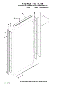 02 - Cabinet Trim Parts parts for Kitchenaid Refrigerator KSSS48QTW04 from AppliancePartsPros.com