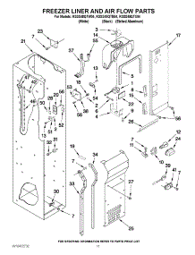 08 - Freezer Liner And Air Flow Parts parts for Kitchenaid Refrigerator KSSS48QTW04 from AppliancePartsPros.com