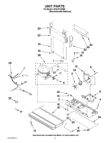 05 - Unit Parts parts for Kitchenaid Refrigerator KFIL27CXMS5 from AppliancePartsPros.com