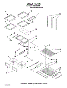 06 - Shelf Parts parts for Kitchenaid Refrigerator KFIL27CXMS5 from AppliancePartsPros.com