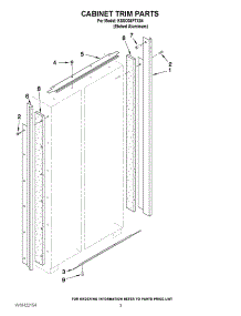 02 - Cabinet Trim Parts parts for Kitchenaid Refrigerator KSSO36FTX04 from AppliancePartsPros.com