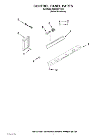 05 - Control Panel Parts parts for Kitchenaid Refrigerator KSSO36FTX04 from AppliancePartsPros.com