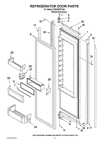 09 - Refrigerator Door Parts parts for Kitchenaid Refrigerator KSSO36FTX04 from AppliancePartsPros.com