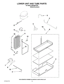 12 - Lower Unit And Tube Parts parts for Kitchenaid Refrigerator KSSO36FTX04 from AppliancePartsPros.com