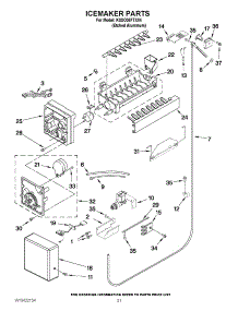 13 - Icemaker Parts parts for Kitchenaid Refrigerator KSSO36FTX04 from AppliancePartsPros.com