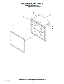 07 - Freezer Door Parts parts for Kitchenaid Refrigerator KBFS25EWMS5 from AppliancePartsPros.com