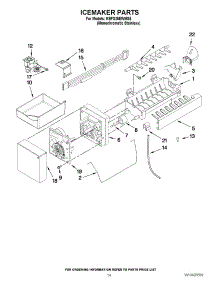 08 - Icemaker Parts parts for Kitchenaid Refrigerator KBFS25EWMS5 from AppliancePartsPros.com
