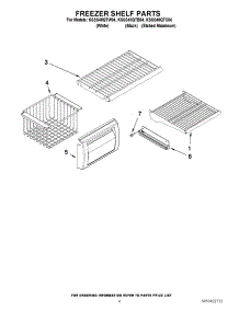 03 - Freezer Shelf Parts parts for Kitchenaid Refrigerator KSSS48QTB04 from AppliancePartsPros.com