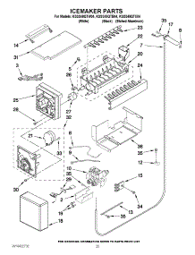 15 - Icemaker Parts parts for Kitchenaid Refrigerator KSSS48QTB04 from AppliancePartsPros.com