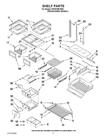06 - Shelf Parts parts for Kitchenaid Refrigerator KFCS22EVMS5 from AppliancePartsPros.com