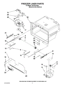 06 - Freezer Liner Parts parts for Kitchenaid Refrigerator KFIS25XVMS8 from AppliancePartsPros.com