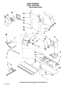 05 - Unit Parts parts for Kitchenaid Refrigerator KBFS20EVMS7 from AppliancePartsPros.com