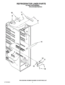 02 - Refrigerator Liner Parts parts for Kitchenaid Refrigerator KSRS25MWMS03 from AppliancePartsPros.com