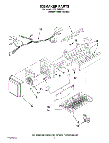 05 - Icemaker Parts parts for Kitchenaid Refrigerator KFXL25RYMS1 from AppliancePartsPros.com