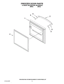 07 - Freezer Door Parts parts for Kitchenaid Refrigerator KBFS20EVWH5 from AppliancePartsPros.com