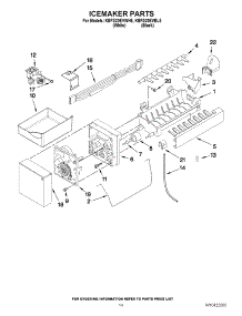 08 - Icemaker Parts parts for Kitchenaid Refrigerator KBFS20EVWH5 from AppliancePartsPros.com