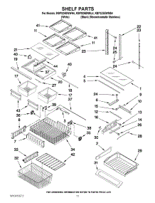 06 - Shelf Parts parts for Kitchenaid Refrigerator KBFS25EWMS4 from AppliancePartsPros.com
