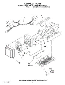05 - Icemaker Parts parts for Kitchenaid Refrigerator KFXS25RYBL1 from AppliancePartsPros.com