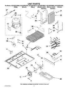 11 - Unit Parts parts for Kitchenaid Refrigerator KSCS25FVMS03 from AppliancePartsPros.com