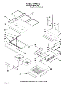 03 - Shelf Parts parts for Kitchenaid Refrigerator KFIS25XVMS7 from AppliancePartsPros.com