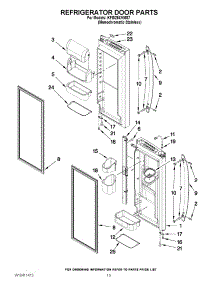 07 - Refrigerator Door Parts parts for Kitchenaid Refrigerator KFIS25XVMS7 from AppliancePartsPros.com