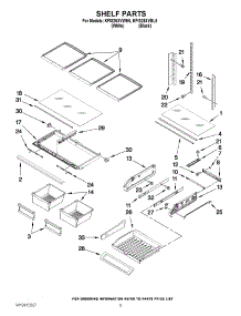 03 - Shelf Parts parts for Kitchenaid Refrigerator KFIS25XVWH5 from AppliancePartsPros.com