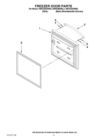 07 - Freezer Door Parts parts for Kitchenaid Refrigerator KBFS25EWWH3 from AppliancePartsPros.com
