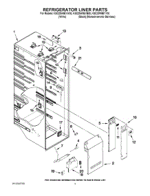 02 - Refrigerator Liner Parts parts for Kitchenaid Refrigerator KSC23W8EYB00 from AppliancePartsPros.com