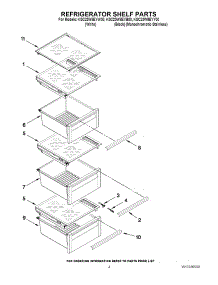 03 - Refrigerator Shelf Parts parts for Kitchenaid Refrigerator KSC23W8EYB00 from AppliancePartsPros.com